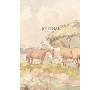 Vintage Horse Sketch Journal: Volume 3 of 12 - Premium Hardcover Lined Notebook with Cream Paper, 150 Pages - Five Horses near a Brook by John Frederick Herring Antique Diary