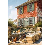 Vintage House 1000 Piece Jigsaw Puzzles for Adults, Colourful, Challenging & Brainteasing Adult Puzzles 1000 Pieces Chicken, Fun jigsaws for The Whole Family 30x20 Inch