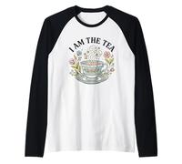 Vintage I Am The Tea Camiseta Manga Raglan