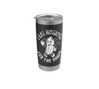 Vintage I Eat Hot Dogs para la forma 4 de julio Retro Adulto Vaso térmico de acero inoxidable de doble pared