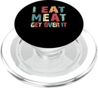 Vintage I Eat Meat Meat Tee Retro Funny Love Eat Meat Meat Food Joke PopSockets PopGrip para MagSafe