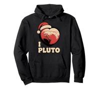 Vintage I Love Pluto Divertido Retro Astronomía Espacio Profesor Sudadera con Capucha