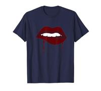 Vintage I Love You Forever Sexy Bleeding Lips Gráfico Camiseta