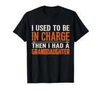 Vintage I Used To Be In Charge Proud Granddaughter Grandpa Camiseta