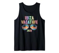 Vintage Ibiza Vacation 2026 Vacay es la Mejor combinación para Viajar Camiseta sin Mangas