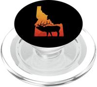 Vintage Idaho Elk Retro Outdoors Hunting PopSockets PopGrip para MagSafe