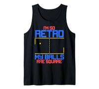 Vintage I'm so Retro my Balls Are Square Gamer Camiseta sin Mangas