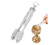 Vintage Incense Tongs, Metal Charcoal Clip Tool, Long Handle Grip Design, Tea Sugar Candy Serving Use, Kitchen Bar Snack Accessory, for Censer Church Chef Serving Handling Tool 5.91x0.79 Inches