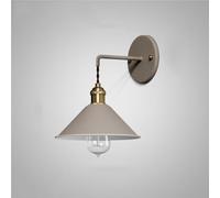 Vintage Industrial Wall Lamp Wrought Iron with Retro Loft Rustic Style Lighting for Bar(Light Gray)