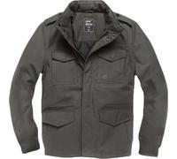 Vintage Industries Brent Parka, chaqueta textil impermeable S male Gris