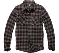 Vintage Industries Camisa de cuadros Harley Camisa de cuadros gris S