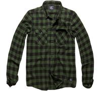 Vintage Industries Camisa de cuadros Harley Camisa de cuadros verde - Harley XL