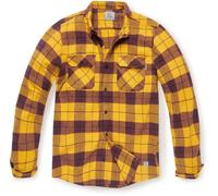 Vintage Industries Camisa de cuadros Sem Camisa de franela amarilla Check -Sem XXL