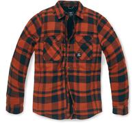 Vintage Industries Chaqueta de leñador Darwin Camisa-Chaqueta Naranja Cuadros M