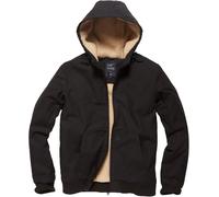 Vintage Industries Datton, chaqueta textil impermeable XXL male Negro