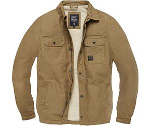 Vintage Industries Dean Sherpa Hombre Chaqueta entre-tiempo Arena M 100% algodón