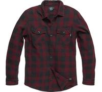 Vintage Industries Globe Heavyweight Camisa, rojo, tamaño S para Hombres