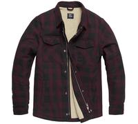 Vintage Industries Heavyweight Sherpa Camisa, Rojo burdeos, Talla L