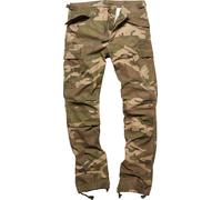Vintage Industries M65 Heavy Satin Pantalones, Camuflaje, Talla XS