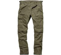 Vintage Industries Militär Pantalones Cargo Pantalones Bdu Oliva M