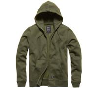 Vintage Industries Redstone Sudadera con cremallera, Gris claro, Talla 3XL