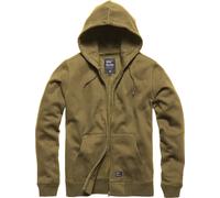 Vintage Industries Redstone Sudadera con cremallera, Marrón claro, Talla 3XL