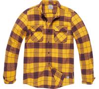 Vintage Industries Sem Flannel Camisa, amarillo, Talla M