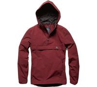 Vintage Industries Shooter anorak, Rojo burdeos, Talla M