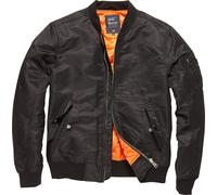 Vintage Industries Welder MA1 Chaqueta, negro, tamaño M para Hombres