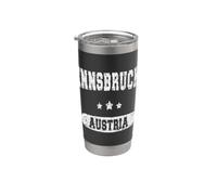 Vintage Innsbruck, Austria Vaso térmico de acero inoxidable de doble pared