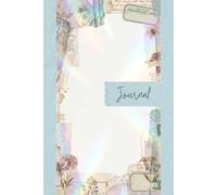 Vintage Iridescent Greenhouse Junk Journal Pages - 6x9 Aesthetic Paper - 100 Decorative Writing Sheets with Prism Light Leaks, Pressed Flowers, and Antique Conservatory Ephemera Textures