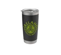 Vintage Irlanda Triskele Érin Gu Brágh! Vaso térmico de acero inoxidable de doble pared
