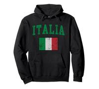 Vintage Italia Bandera Italiana Italiano Hombres Mujeres Niños Sudadera con Capucha