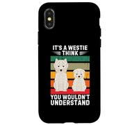 Vintage It's a Westie Dog Think You Would Not Understand Carcasa para iPhone X/XS