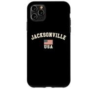 Vintage Jacksonville USA Bandera Americana Florida Cool Souvenir Carcasa para iPhone 11 Pro Max