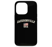 Vintage Jacksonville USA Bandera Americana Florida Cool Souvenir Carcasa para iPhone 13 Pro