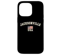 Vintage Jacksonville USA Bandera Americana Florida Cool Souvenir Carcasa para iPhone 14 Pro Max