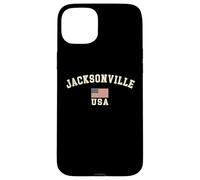 Vintage Jacksonville USA Bandera Americana Florida Cool Souvenir Carcasa para iPhone 15 Plus