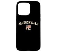 Vintage Jacksonville USA Bandera Americana Florida Cool Souvenir Carcasa para iPhone 15 Pro Max