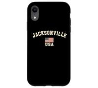 Vintage Jacksonville USA Bandera Americana Florida Cool Souvenir Carcasa para iPhone XR