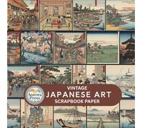 Vintage Japanese Art Scrapbook Paper: 20 Sheets Double-Sided Decorative Designs Cardstock, Scrap Book Paper for Scrapbooking, Junk Journal, Photo Album, DIY Crafts