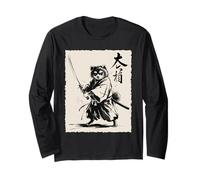 Vintage Japanese Raccoon Samurai Graphic Manga Larga