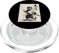 Vintage Japanese Raccoon Samurai Graphic PopSockets PopGrip para MagSafe