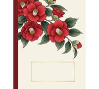 Vintage Japanese Red Camellia Composition Notebook: A Traditional Ukiyo-e Floral Art Journal | Elegant Tsubaki Flower Notebook for Students, Women, and Japan Lovers
