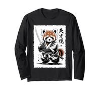 Vintage Japanese Red Panda Samurai Graphic Manga Larga