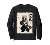 Vintage Japanese Red Panda Samurai Graphic Manga Larga