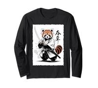 Vintage Japanese Red Panda Samurai Graphic Manga Larga