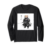 Vintage Japanese Red Panda Samurai Graphic Manga Larga