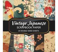 Vintage Japanese Scrapbook Paper: 20 Sheets Double Sided Color, Decoupage, Junk Journal & DIY Projects, Decorative Craft Paper Pad for Scrapbooking | 8.5 x 8.5
