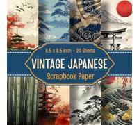 Vintage Japanese Scrapbook Paper: Elegant Retro Japanese Designs Featuring Traditional Patterns, Soft Textures, and Timeless Cultural Motifs
